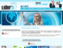 Tablet Screenshot of lidertiinc.com